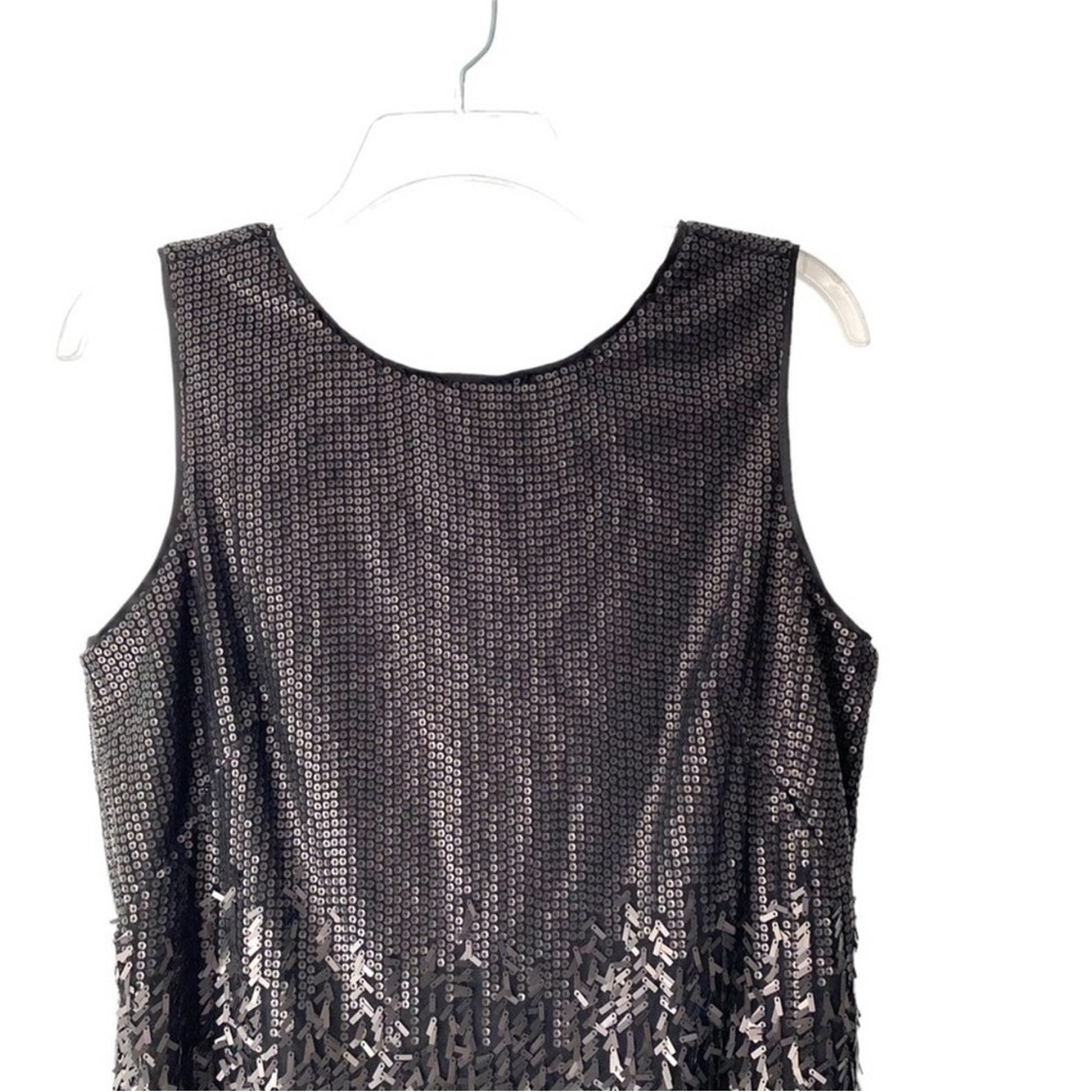 Jessica Simpson Sequin Feather Black Dress Party Cocktail size 10 NWTs - Picture 5 of 16